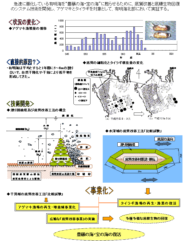 有明海における底質改善と底棲生物回復のための技術開発