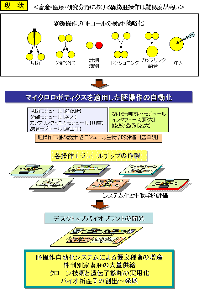 マイクロロボティクスを適用した胚操作の自動化