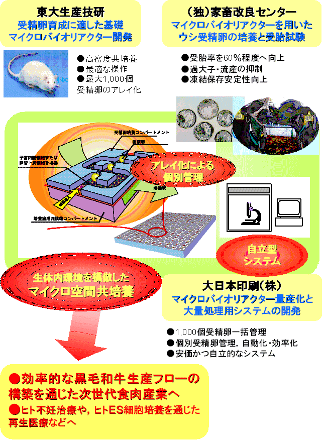 家畜受精卵生体外育成用マイクロバイオリアクターシステムの開発