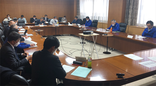 令和6年1月1日に発生した能登半島地震災害に係る農研機構災害対策本部会議の様子
