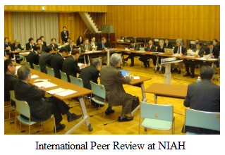 International Peer Review at NIAH