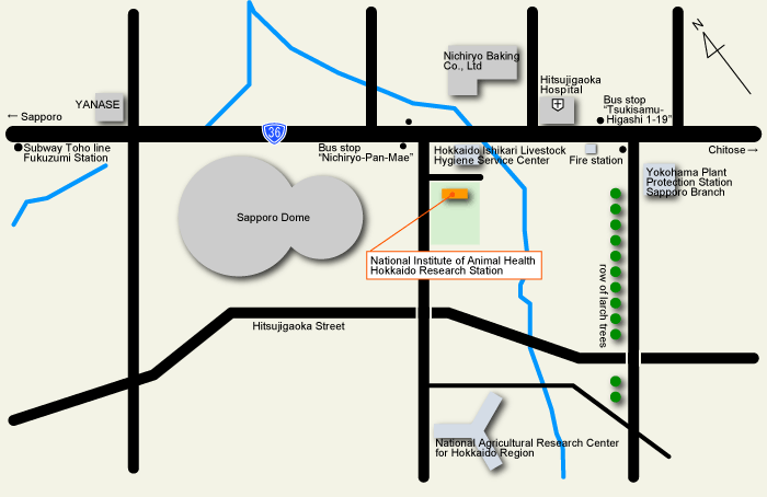 Sapporo Research Station Map