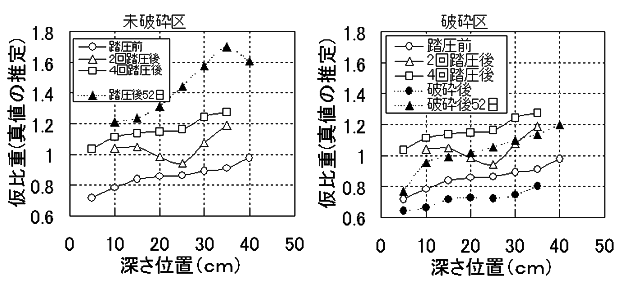 図8 仮比重(真値の推定)