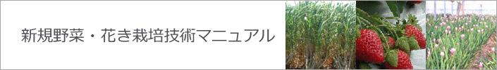 新規野菜・花き栽培技術マニュアル