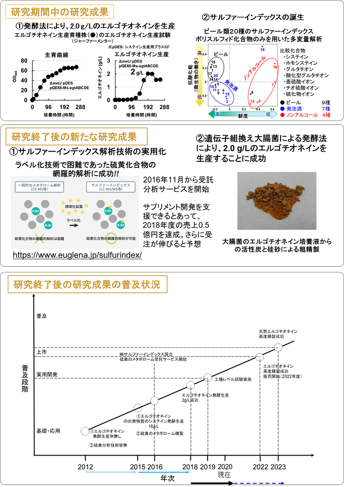 (26027AB) 炭素・窒素・硫黄メタボリックフローの統合的改変育種によるエルゴチオネイン発酵生産技術体系の開発
