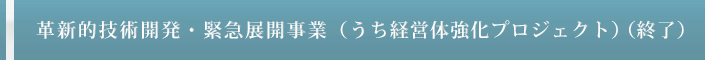 革新的技術開発・緊急展開事業 