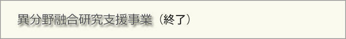 異分野融合研究支援事業