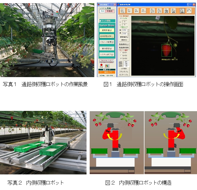 図 イチゴ収穫ロボット