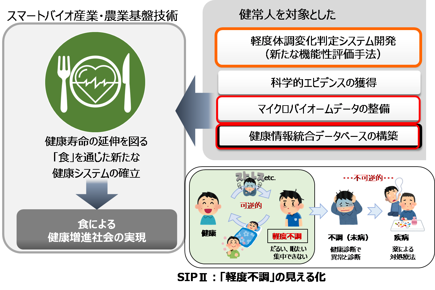 図  食による健康増進社会の実現