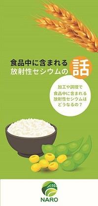 パンフレット 食品に含まれる放射性セシウムの話 日本語版 表紙画像