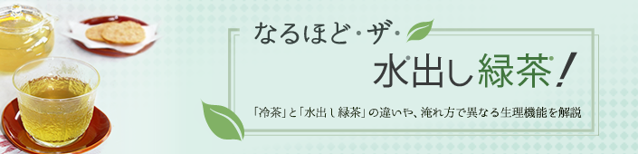 なるほど・ザ・水出し緑茶!