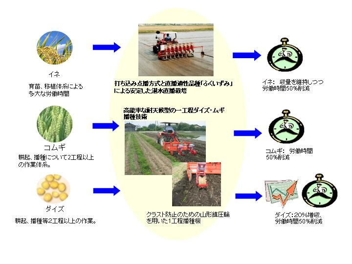 作物別新技術と期待される効果