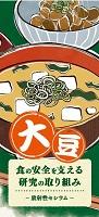 パンフレット 大豆 食の安全を支える研究の取組み ー 放射性セシウム ー 日本語版 表紙