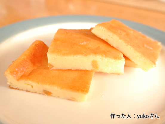 スクウェアチーズケーキ