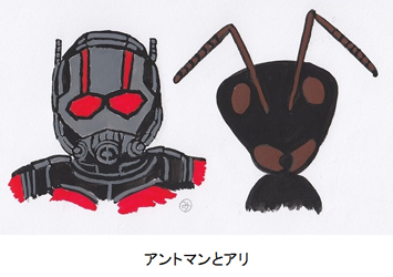 アントマンとアリ