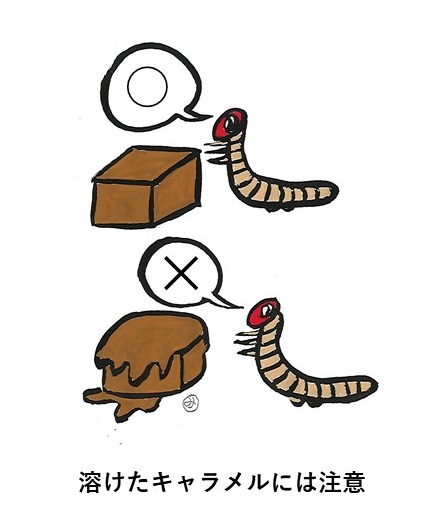 溶けたキャラメルには注意