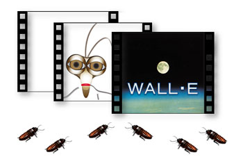 アニメ－ションでゴキブリ出演