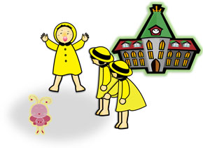 保育所で赤い虫