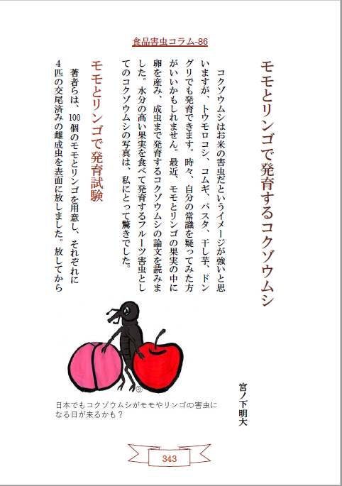 食品害虫コラム集：本文例