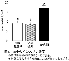 図4 血中のインスリン濃度