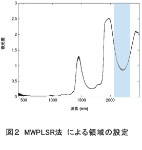 図2 MWPLSR法による領域の設定