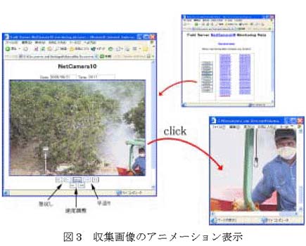 図3 収集画像のアニメーション表示