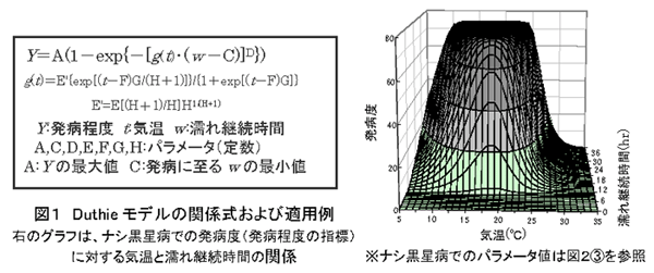 図1 Duthieモデルの関係式および適用例