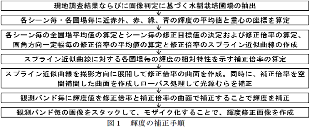 図1 輝度の補正手順