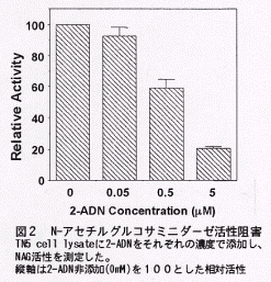 図2.N-アセチルグルコサミニダーゼ活性阻害