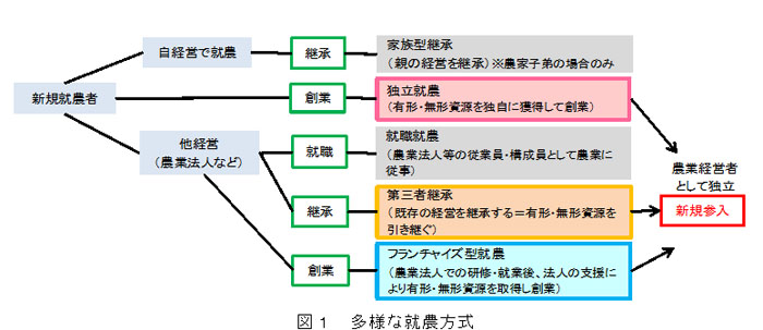 図1 多様な就農方式