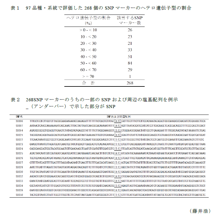 表1～2