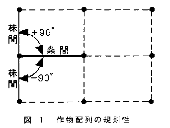 図1.作物配列の規則性
