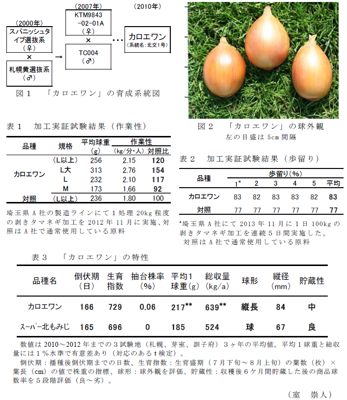 図1、表1～3