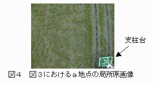 図4.図3におけるa地点の局所原画像