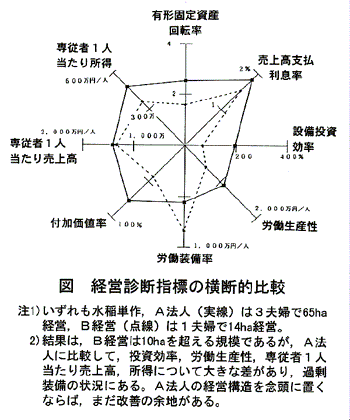 図1:経営診断指標の横断的比較