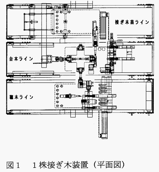 図11株接ぎ木装置(平面図)