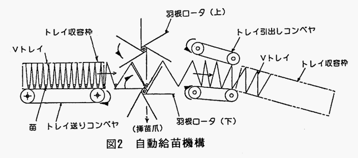 図2:自動給苗機構