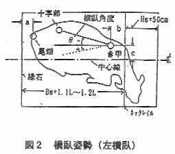 図2.横臥姿勢