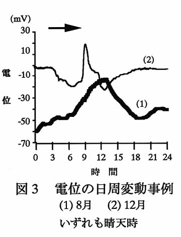 図2 温度一定条件下の電位変化