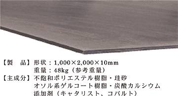 図1 レジンコンクリート製パネルの写真