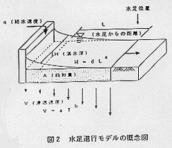 図2 水足進行モデルの概念図