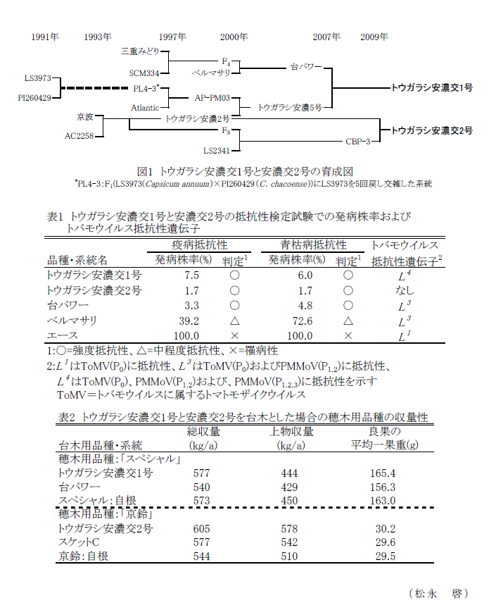 図1,表1