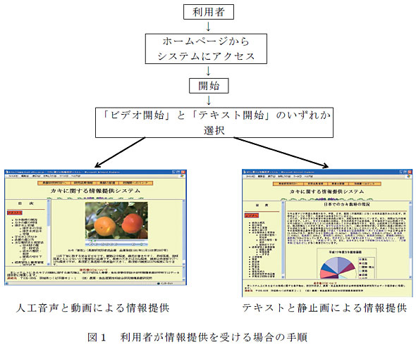 図1 利用者が情報提供を受ける場合の手順