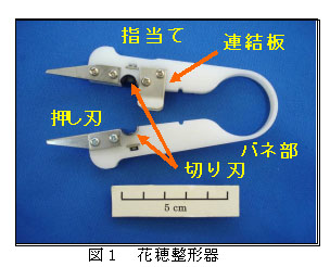 図1 花穂整形器