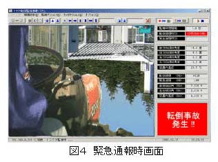 図4 緊急通報画面
