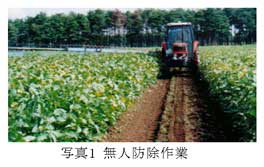 写真1 無人防除作業