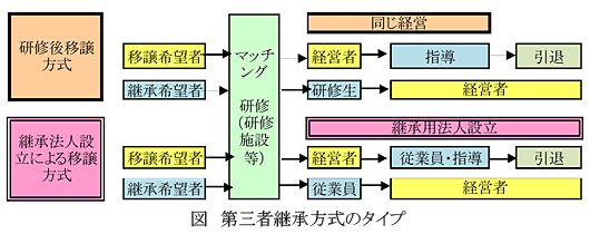 図 第三者継承方式のタイプ