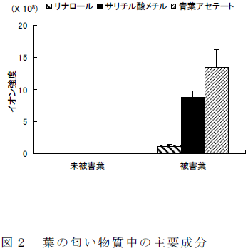 葉の匂い物質中の主要成分
