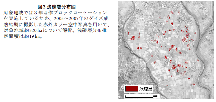 浅礫層分布図