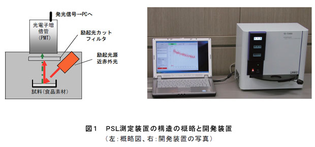 図1 PSL測定装置の構造の概略と開発装置